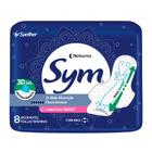 Absorvente Sym Noturno Cobertura Suave com Abas 8 Unidades