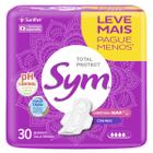 Absorvente Sym Regular Suave Com Abas Odor Block 30 Unidades