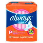 Absorventes Pequenos Suave Com Abas Always 8 Unidades