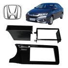 Acabamento 1 Din Honda City DX 1.5 Flex 2016 Preto Piano