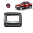 Acabamento 2 Din Fiat Strada Working 2011 Cor Prata