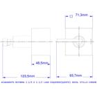 Acabamento Para Registro Deca 1.1/4 e 1.1/2'' Lado Esquerdo 00511506 Stillo Docol