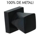 Acabamento Para Registro Pressão e Gaveta Padrão Deca Diamante C-46 100% METAL Preto Fosco Cód. 4208 - Pró Metais