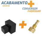 Acabamento Reg Gaveta Preto Quadrado 1.1/2 E 1.1/4 Fabrimar - Dazie Metais