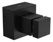 Acabamento registro de gaveta deca 1.1/4 e 1.1/2 - cubo black mate