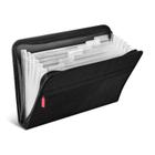 Accordion File Staples TRU RED, 7 bolsos, tamanho carta, preto