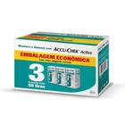 Accu Chek Active Roche com 3 caixas c/50 Tiras (total 150 tiras)