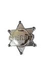 Acessório Fantasia Distintivo Xerife Luxo na cor prata