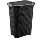 Acessório Para Casa Cesto Rattan Preto 30Lts - Planeta Criança