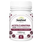 Acetilcarnitina 1000mg Sunfood (60 Caps) - Suplemento p/ Memória, Raciocínio, Foco