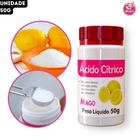 Ácido Cítrico Alimentício em Pó Acidulante Antioxidante Mago - 50g - Unidade