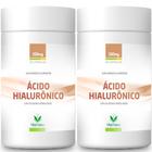 Ácido Hialurônico 100mg + Colágeno Hidrolisado + Biotina + A + C + E - 2 Fracos