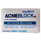 Acneblock sabonete triclosano pele acne mista oleos70g kertz