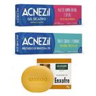 Acnezil Combate espinhas cravos kit + secativo de espinhas 10g + granado enxofre