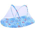 Acolchoado Portátil para Bebê Pais e Filhos 100% Poliéster Azul 95x50x45cm