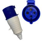 Acoplador Tomada Industrial 3P+T 32a Decorlux 9h IP44 Azul