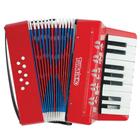 Acordeon 8 Baixos Turbo 104-Rd 17 Teclas Infantil