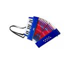 Acordeon Infantil 17 Teclas 8 Baixos Azul Custom Kids CKAC 17 - BL