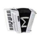 Acordeon Michael 60 Baixos ACM6005 PWH Branco Pérola