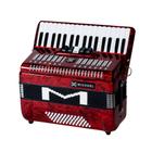 Acordeon Michael 60Bx Acm6005 60B 5/0 Prd Vermelho Perolado