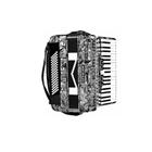 Acordeon Michael 80bx ACM8007 PBK Preto perolado