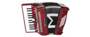 Acordeon michael acm4803n prd de 48 baixos vermelho perolado