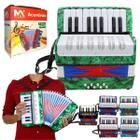 Acordeon Sanfona Gaita Infantil 8 Baixos 17 Teclas Brinquedo