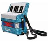 Acordeon Sanfona Gaita Infantil 8 Baixos Brinquedo Crianças - Azul