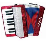 Acordeon Sanfona Gaita Infantil 8 Baixos Brinquedo Crianças vermelho