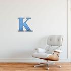 Acrílico Espelhado Decorativo Alfabeto Letra K Azul