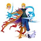 Action Figure Minato Namikaze Naruto 2 Faces com Led 23 Cm Boneco Anime Estatueta Colecionavel Hokage Pai do Naruto