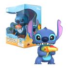 Action figure stitch luz e som boneco eletronico disney 16cm