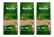 Açúcar Orgânico Demerara Native 1kg - Kit Com 3un