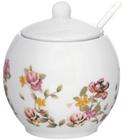 Açucareiro 350ml Com Colher De Porcelana Le Jardin