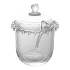 Açucareiro Coração com Colher em Cristal 1754 Lyor