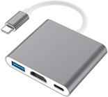 Adaptador 3x1 USB 3.1 Type-C Thunderbolt x Hdmi USB 3 Tipo C