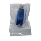 Adaptador Azul Com Saida Usb 2.0 Lan Placa Rede Externa Rj45