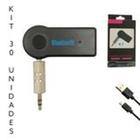 Adaptador Bluetooth P2 Recarregável Bluetooth Som de Carro - Kit 30 Unidades - Sunoro