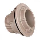 Adaptador C/Flange Plastilit E 1.1/2 Marrom - Kit C/4 Unidades