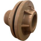 Adaptador C/Flange Pvc Reboucas 3/4 Marrom - Kit C/10 Unidades