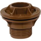 Adaptador C/Flange Pvc Socel 1 Marrom - Kit C/12 Unidades