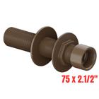 Adaptador Com Flange Curto PVC Soldável Marrom Água Fria Livres Para Caixa Dágua 75mmx2.1/2” Tigre