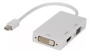 Adaptador Conversor 3 Em 1 Displayport Para Dvi Hdmi Vga Mac