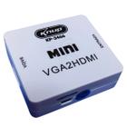 Adaptador Conversor De Vga Para Hdmi - Com som Áudio VGAxHDMI VGA2HDMI