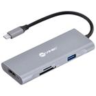 Adaptador Conversor USB-C para HDMI - 3 Portas USB 3.0 - Leitor de Cartão - USB-C power - Vinik HC-7