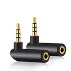 Adaptador de Áudio 3,5mm Macho para Fêmea (2 Unidades) - Ângulo HSP-HSWITI