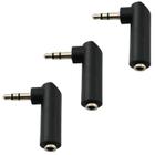 Adaptador de áudio BLLNDX Angle 3,5 mm macho para fêmea Ângulo reto de 90