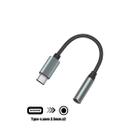 Adaptador de audio usb type-c (tipo-c) para fone de ouvido 3.5mm p2 com chip Dac