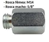 Adaptador de boina para Politriz e Lixadeira (ROSCA FEMEA M14 - MACHO 5/8)
