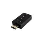 Adaptador De Placa De Som Usb7.1 Entrada P2 Fone E Microfone